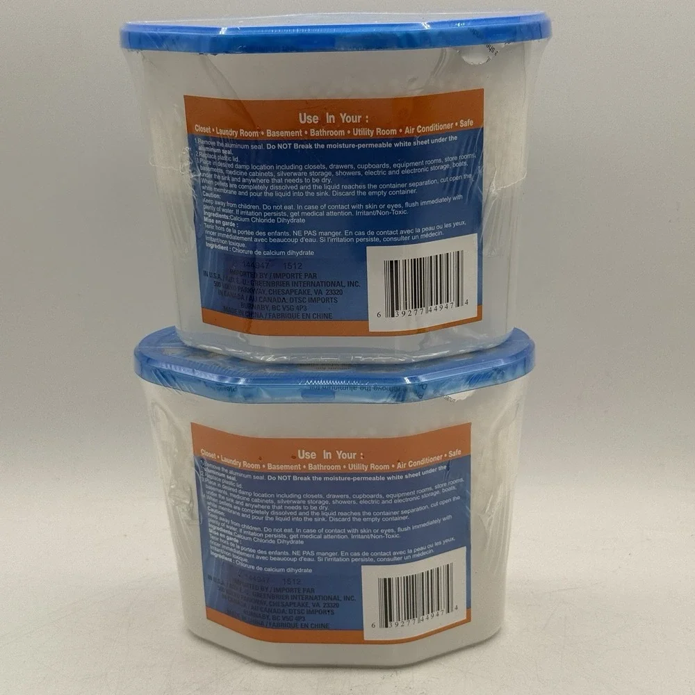 Moisture Eliminator‎ Charcoal Campers Basements Closets Gun Safes Home (2) Pack